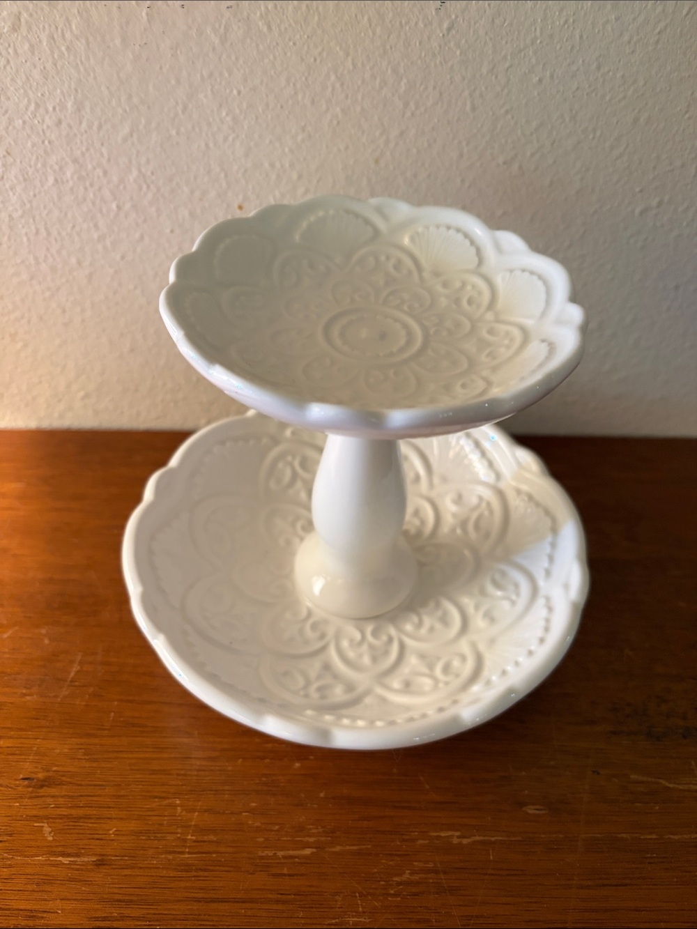 Target White Two-Tier Ceramic Jewelry Stand